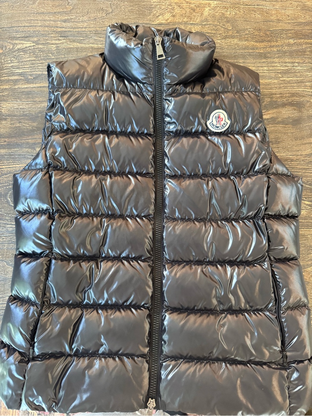 Moncler women’s Shiny Black Quilted Down Vest